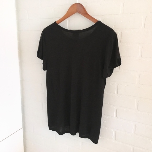 Revolve x Haute HIPPIE Women’s Graphic tee “I’M WITH HAUTE” BLACK 100% Modal S - Picture 6 of 9